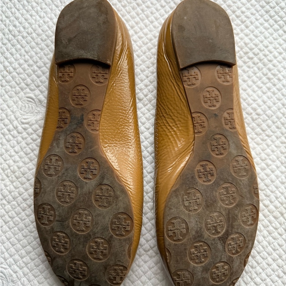 Tory Burch Tan Leather Ballet Flats - Picture 3 of 3